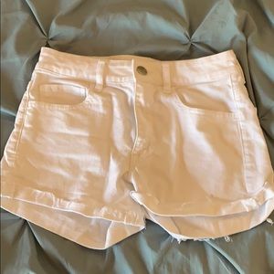 White Denim Shorts